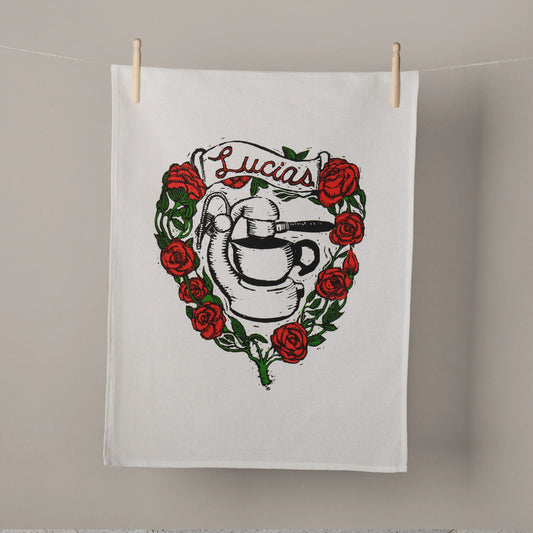 Lucia's Tea Towel -Atomic Coffee